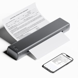 Anniversary Celebration while stocks last：Phomemo M08F A4 Portable Thermal Printer, Supports 8.26"x11.69" A4 Thermal Paper, Wireless Mobile Travel Printers for Car & Office,...