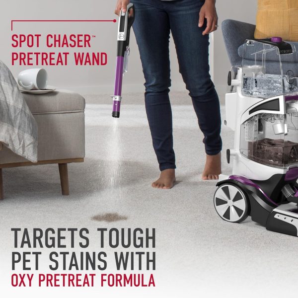 Big Summer Sale Limited Time Offer AED 99د.إ:Hoover SmartWash Pet Automatic Carpet Cleaner Machine with Spot Chaser Wand, Deep Cleaning Carpet Shampooer Machine, Pair with a...