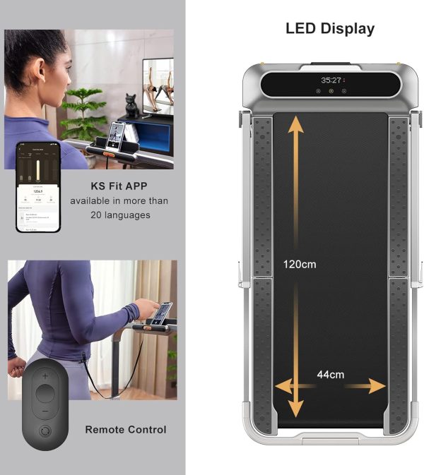 Limited-Time Sale for Summer Surprises AED 89د.إ:KingSmith WalkingPad R2 Foldable Treadmill Running and Walking 2 in 1 Walking Pad With Manual Automatic Non-Slip Small Portable...