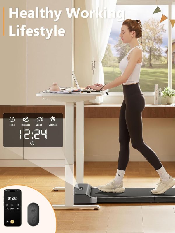 Limited-Time Sale for Summer Surprises AED 89د.إ:KingSmith Walkingpad Z1 Folding Treadmill Ultra Slim Electric 180°Foldable Treadmill Smart Fold Walking Pad Portable Safety Non...