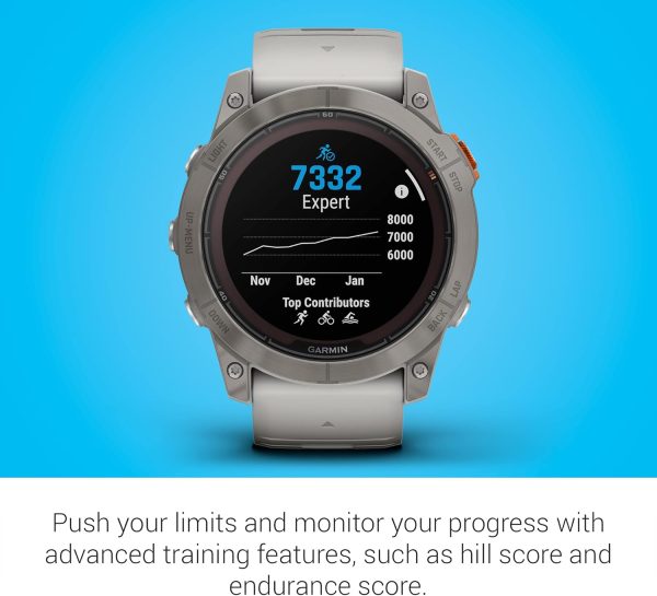 Limited-Time Sale for Summer Surprises AED 99د.إ:Garmin fēnix 7X Pro Sapphire Solar, Multisport GPS Smartwatch, Built-in Flashlight, Solar Charging Capability, Fog Gray/Ember...