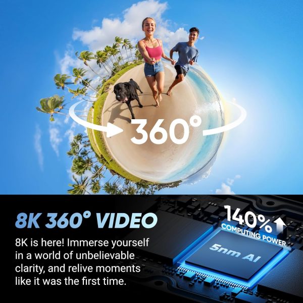Limited-Time Sale for Summer Surprises AED 99د.إ:Insta360 X4 Endurance Bundle - 8K Waterproof 360 Action Camera, 4K Wide-Angle Video, Invisible Selfie Stick, Removable Lens...