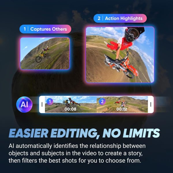 Limited-Time Sale for Summer Surprises AED 99د.إ:Insta360 X4 Endurance Bundle - 8K Waterproof 360 Action Camera, 4K Wide-Angle Video, Invisible Selfie Stick, Removable Lens...