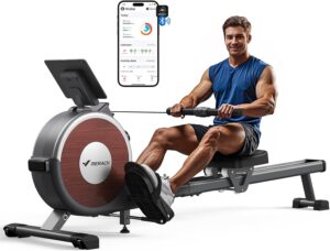 Limited-Time Sale for Summer Surprises AED 99د.إ：MERACH Rowing Machines for Home, Magnetic Rowing Machine with 16 Levels, Rower Machine of Quiet Resistance, Dual Slide Rail with...