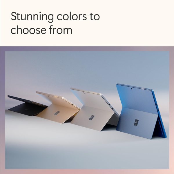 Microsoft Surface Pro 2-in-1 Laptop/Tablet (2024), Windows 11 Copilot+ PC, 13" Touchscreen Display, Snapdragon X Plus (10 Core), 16GB RAM, 512GB Storage, Sapphire