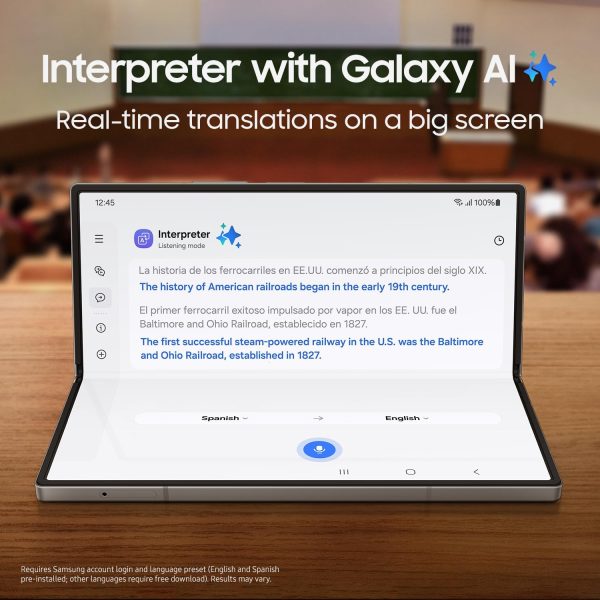 SAMSUNG Galaxy Z Fold 6 AI Cell Phone, 512GB Unlocked Android Smartphone, Circle to Search, Handsfree Live Interpreter, AI Photo Edits, Large Screen
