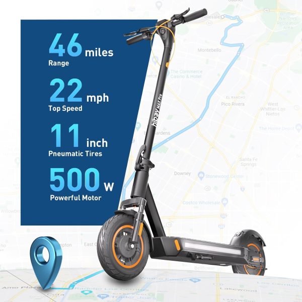 Summer Final Clearance Just AED 89د.إ:Hiboy MAX Pro Electric Scooter, 75KM Long Range, 35KM/H Power by 650W Motor, 27.94cm Pneumatic Tires, Split Hub Design, Dual Suspension,...
