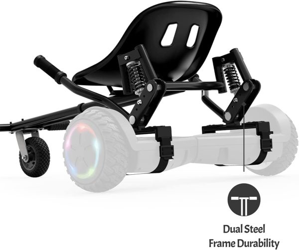 Summer Final Clearance Just AED 99د.إ:Jetson JetKart 2.0 Universal Hoverboard Attachment - Converts Hoverboard to Sit Down Electric Go Kart with Rear Suspension for Off Road...